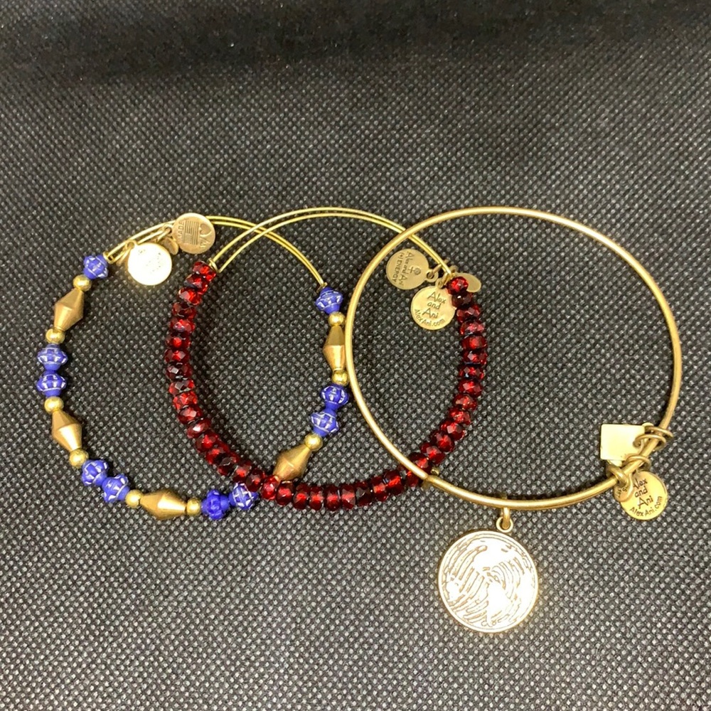 Alex and Ani bracelets, set of 3